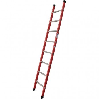 Диэлектрическая приставная лестница KRAUSE 12 ступеней, перекладины из алюминия