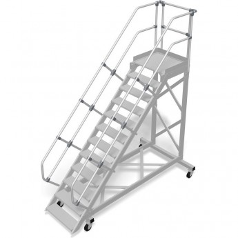 Передвижной трап с платформой 12 ступеней 800 мм 45 градусов KRAUSE STABILO 828118