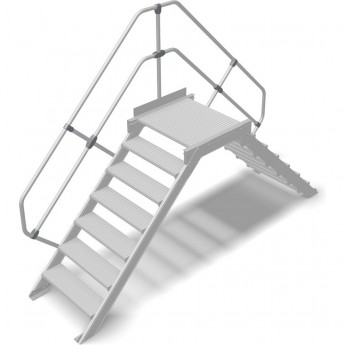 Переход с платформой KRAUSE 7 ступеней 1000 мм 60°