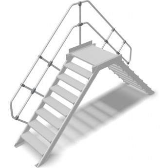 Переход с платформой KRAUSE 8 ступеней 1000 мм 45°