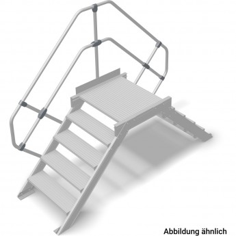 Переход с платформой KRAUSE STABILO 826848, 5 ступеней 600 мм 60°