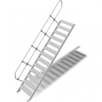 Трап стационарный KRAUSE 13 ступеней, ширина 1000 мм 60°