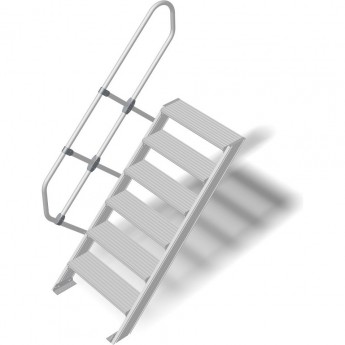 Трап стационарный KRAUSE 6 ступеней, ширина 800 мм 45°