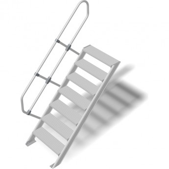 Трап стационарный KRAUSE 7 ступеней, ширина 800 мм 45°